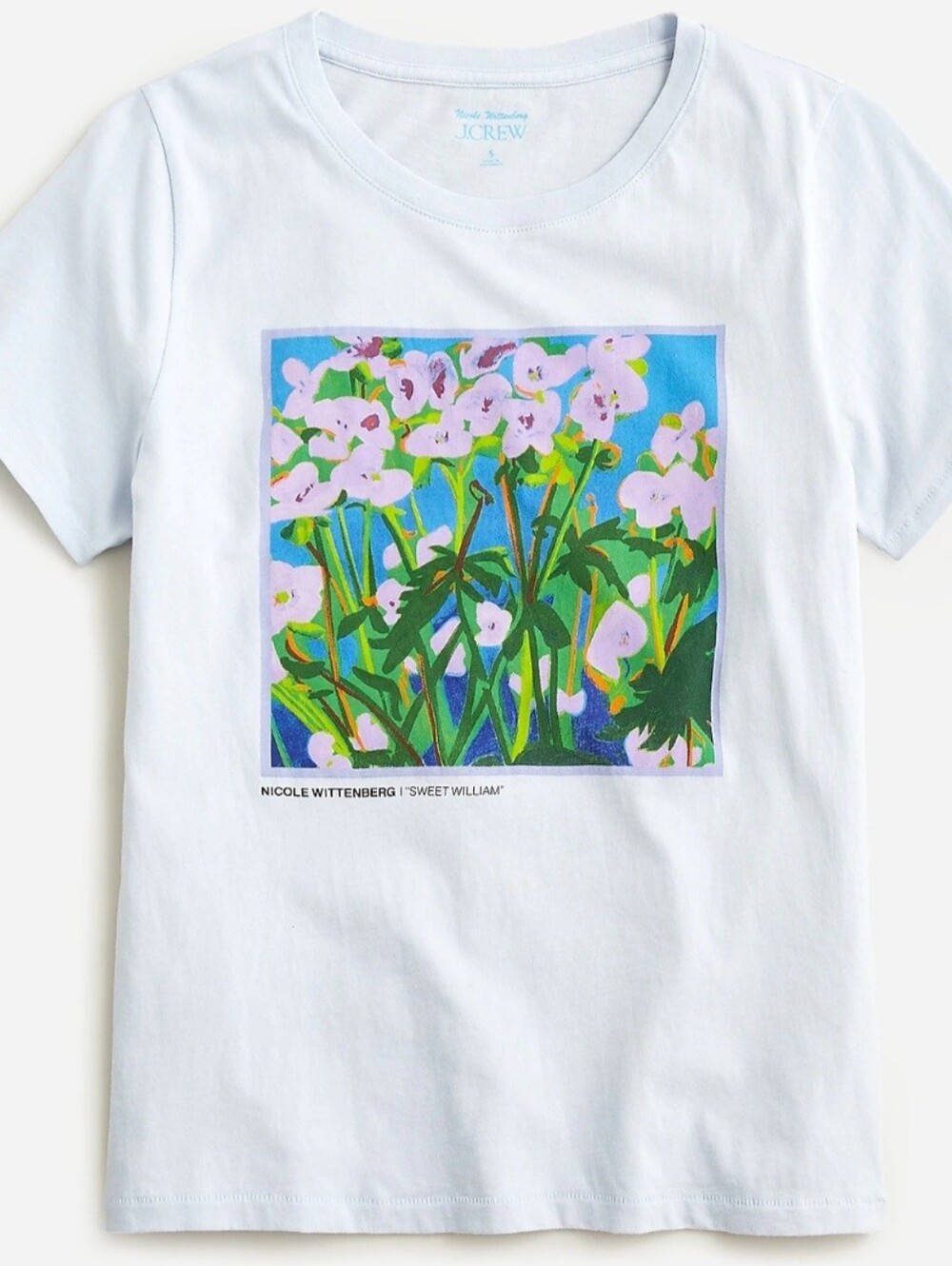 J. Crew Tee With Art Floral Print